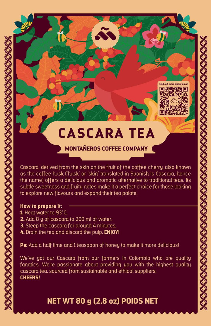 Cascara Tea 80g - Bliss Out Coffee